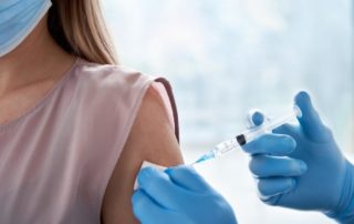 vaccine being administered