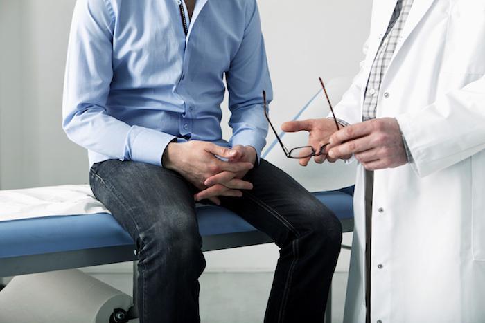 Annual exam patient on exam table